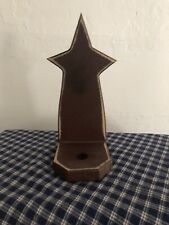 primitive star candle holder picture