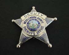 Obsolete Vintage Mecklenburg, NC Badge picture