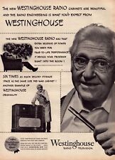1945 Westinghouse Radio Print Ad WWII Television Cabinet Conductor Orchestra picture