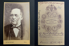 Karl Rokitansky, Doctor, Vienna, 1872 CDV Vintage Albumen Print.Theophile Le  picture