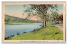 1941 Toll Ferry Androscoggin River Rumford Maine ME Mexico ME Posted Postcard picture