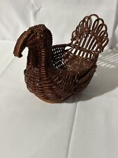 Vintage Wicker Turkey Basket 8”x4” picture