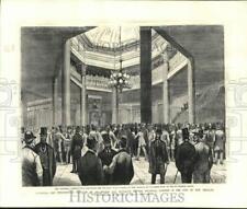1876 Press Photo Drawing Of Presidential Election voters in New Orleans picture
