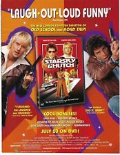 2004 Starsky & Hutch Comedy DVD Ben Owen Wilson Vintage Magazine Print Ad/Poster picture