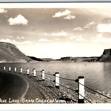 c1940s Washington State RPPC Grand Coulee Blue Lake Ellis 381 Real Photo PC A206 picture
