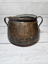 Antique Hand Hammered/Forged Copper Pot - Bucket, Planter, Pail picture
