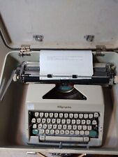 Rare Vtg Olympia SM9 Portable Typewriter w Case CURSIVE + Features Fabulous Cond picture