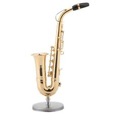 Miniature Saxophone Replica With Stand And Case High Quality Craftwork EUY picture