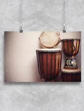 Set Of Djembes Poster -Image by Shutterstock picture