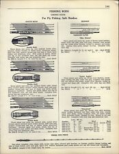 1938 PAPER AD Bamboo Fishing Rod Fly Golden State Heddon Double Built Deluxe picture