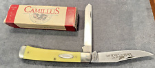 Camillus Yello Jaket #717Y Trapper 2 blade pocketknife in box--609.24 picture