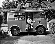 1940s SEALTEST MILK TRUCK & MILK LADY Retro Classic Picture Photo 5x7 picture