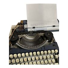 Vintage Adler J5 Blue Portable Typewriter Made in West Germany w/ Original Case picture