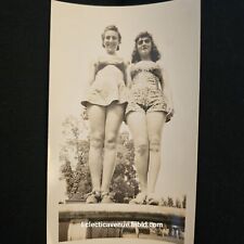 Vintage Bathing Beauties 1950s Photograph Women In Swimsuits picture