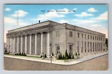 Rockford IL-Illinois, United States Post Office Vintage c1951 Souvenir Postcard picture