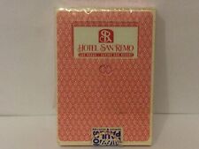 Hotel San Remo Playing Cards Rare Double Punch To The 2 Of Clubs picture