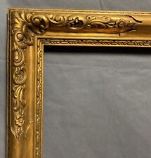 Large Vintage Victorian Style Gold Gilt Gesso Wood Frame Fits 26.75