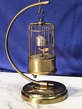 Vintage Germany J.Kaiser,Brass Bird Cage ,Alarm Clock,mechanical Key Wound picture
