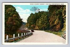 Mankato MN-Minnesota, Scenic Highway Number 7, Antique, Vintage c1933 Postcard picture