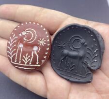 Old Beautiful Roman Greek Historical Story Scene Intaglio Natural Agate Beads picture