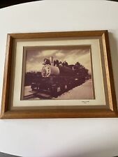 Kenn 1975 3/100 Train Photography. Locomotive. Framed picture