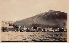 RPPC Ketchikan Alaska 1923 Harbor Stedman Thomas District Photo Vtg Postcard A31 picture