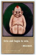c1910's Billiken Grin And Begin To Win Unposted Antique Postcard picture