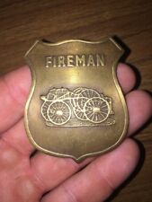 Firefighter Dress Pin Fireman Epaulette METAL Collector Fire Department Chief picture