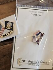 1970s 80s USN Navy Service Arizona State Service Pin Pair L@@K picture