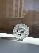 Lalique Crystal Pax Dove in Wreath Seal / Figurine / paperweight picture