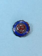 Vintage Harvard University Sterling Silver Lapel Pin Mini College Badge-Rare picture