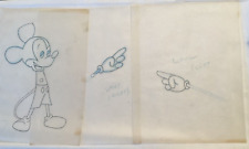 Collectible Disney Art Mickey Woodstock Snoopy Original Drawings Tissue Paper picture