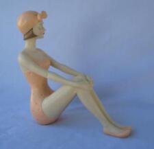 Superb Art Deco Bathing Beauty Very Detailed in Peach Accents Risque picture