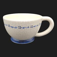 Dedham Pottery The Potting Shed Tea Coffee Mug - 8oz Blue White Crackle Glaze picture