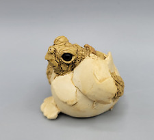 Vintage 1990 Miller UDC Stone Critter Littles Sea Turtle Figurine Egg Hatchling picture