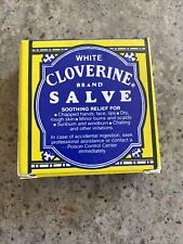 WHITE Cloverine Petrolatum Salve Skin Protectant Tin Box 1 oz NEW Old Stock picture