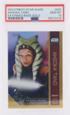 2023 Topps Finest Star Wars AHSOKA TANO Extended Base #EB1 GOLD /50 PSA 10 picture