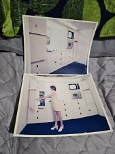 2 Vintage Airlines Airplane Kitchen Photographs Air Research Flight Attendant picture