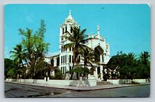 Key West Florida Episcopal Church At Duval & Eaton Streets VINTAGE Postcard picture