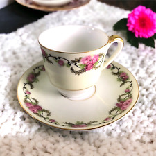 Winterling Bavaria Germany Demitasse Cup and Saucer Set Hand Painted Antique picture