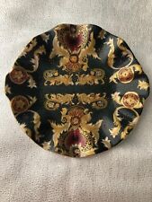 VTG China Hand Painted Porcelain Decorative Plate Colors With Gold +Embellished picture