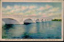 Postcard: 2A-H14 ARLINGTON MEMORIAL BRIDGE, LINCOLN MEMORIAL AND WASHI picture