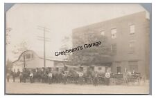 RPPC Horse Drawn Wagons Pure Milk Co Creamery AKRON OH Real Photo Postcard picture