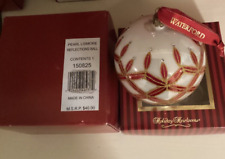 WATERFORD ORNAMENT HOLIDAY HEIRLOOM PEARL LISMORE REFLECTION BALL (56.5.30) picture