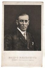 1916 Antique Postcard Woodrow Wilson American President America Russian card OLD picture