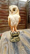   LARGE VERY HEAVY OWL FIGURINE  28 X 10CM A. GIANNELLI'S 1972 picture