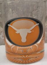 Vintage University Texas Longhorns Vortex Whiskey Glass UT STORE LABEL 12 fl oz  picture