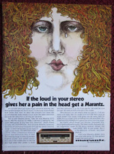 1971 MARANTZ Model 2270 Stereo AM/FM Receiver Print Ad ~ Hippie Head Pain ART picture