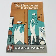 1960's Cooks Paints How To Bathrooms And Kitchens Pamphlet Booklet Brochure picture