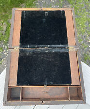 Antique Victorian - Edwardian 19th - 20th C. Wooden Lap Letter Desk Box picture